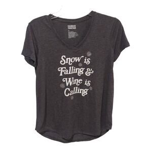 Celebrate Together Top, Snow/Wine, NWT, XS